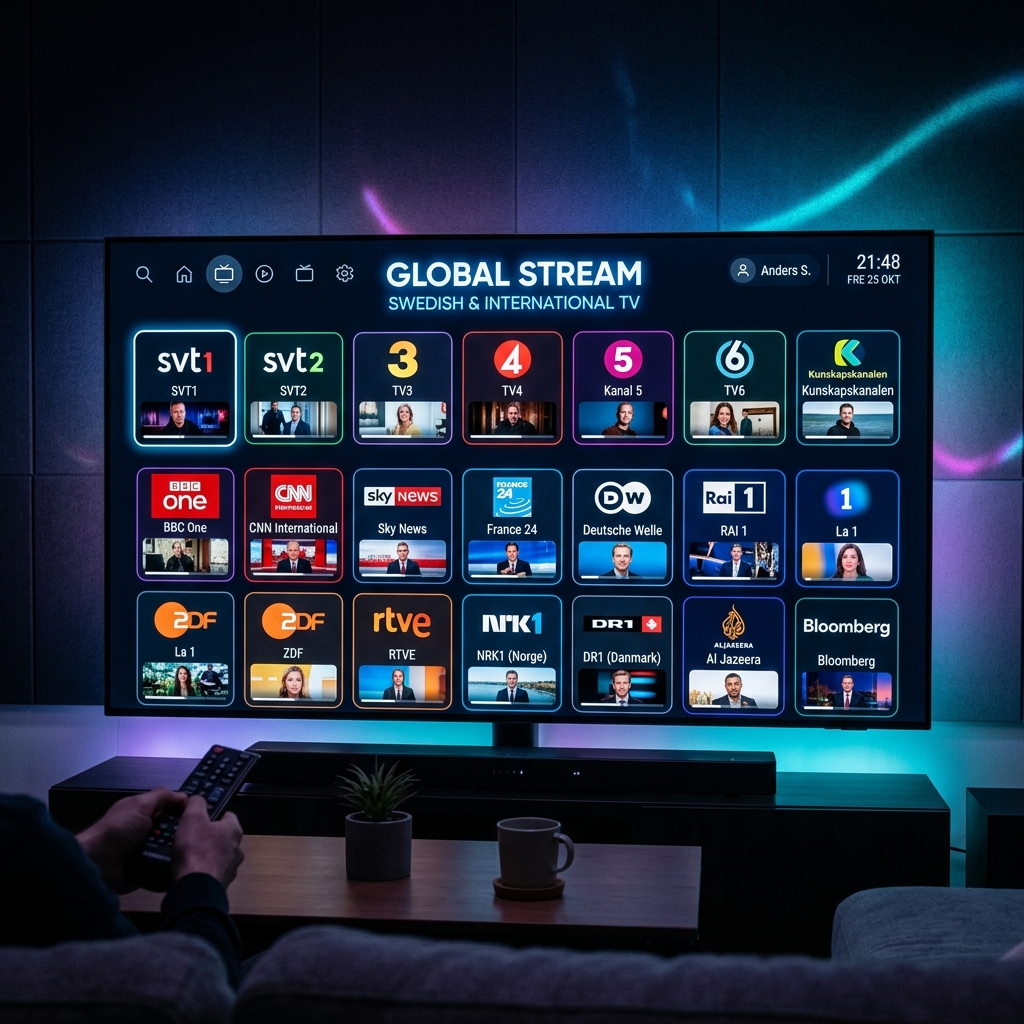 Bästa IPTV Sverige - Kanaler och utbud i 4K