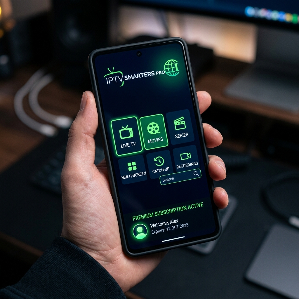 IPTV Smarters Pro app i mobil